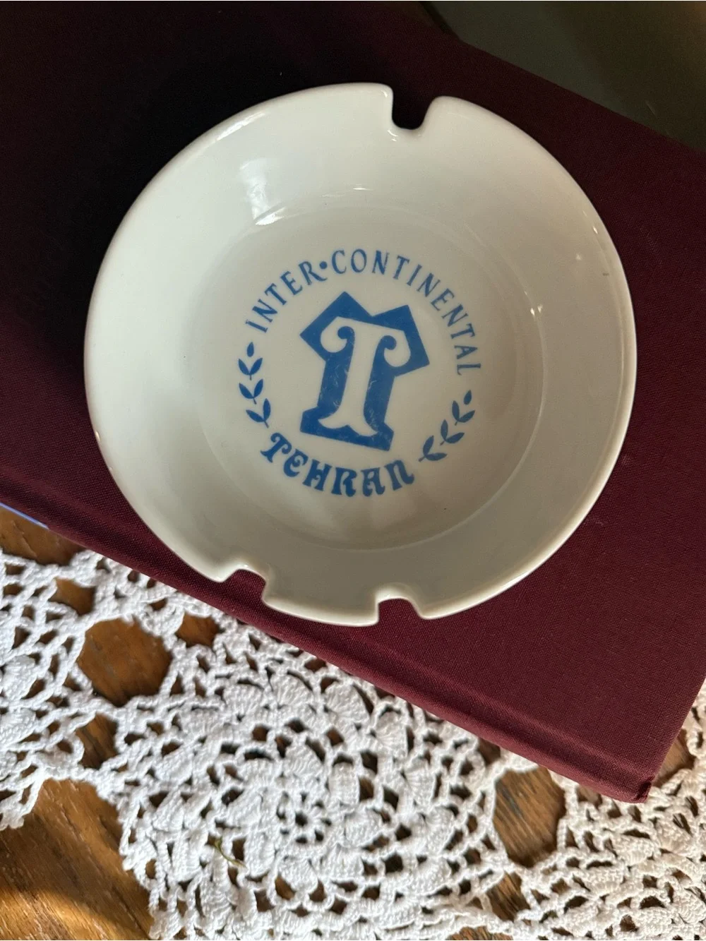 Hotel InterContinental Tehran vintage ashtray